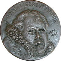 Image of J. Robert Moore on the IMMS's Moore Medal.